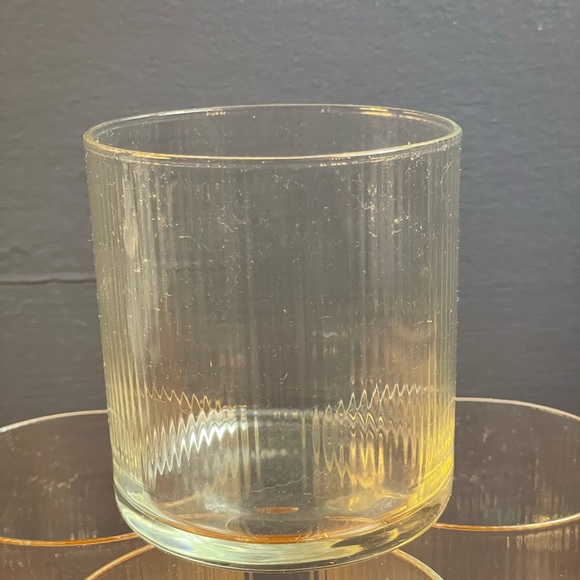 A Classic Vintage Bormioli Set Of 4 Optique Old Fashion 14oz Drinking Glasses Ma - Picture 12 of 12